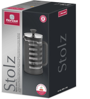 Френч-пресс Rondell Stolz RDS-1758 1л серый от магазина РЭССИ