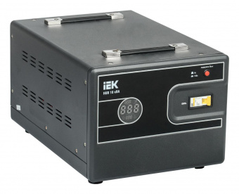 Стабилизатор напряжения IEK Hub 10кВА однофазный черный (IVS21-1-010-13) от магазина РЭССИ
