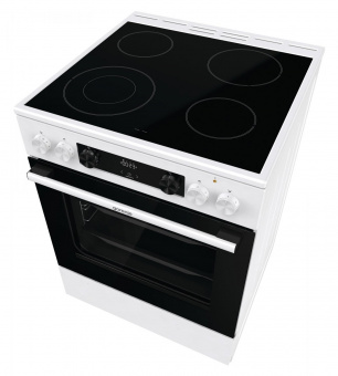 Плита Электрическая Gorenje GECS6C70WC белый/черный стеклокерамика (без крышки) от магазина РЭССИ