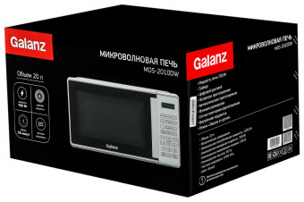 Микроволновая Печь Galanz MOS-2010DW 20л. 700Вт белый от магазина РЭССИ