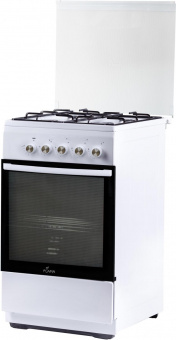 Плита Комбинированная Flama L FK 1412 W белый (стеклянная крышка) реш.сталь от магазина РЭССИ