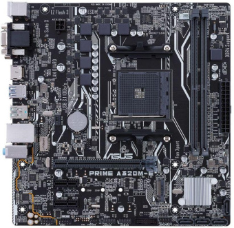 Материнская плата Asus PRIME A320M-E Soc-AM4 AMD A320 2xDDR4 mATX AC`97 8ch(7.1) GbLAN RAID+VGA+DVI+HDMI от магазина РЭССИ