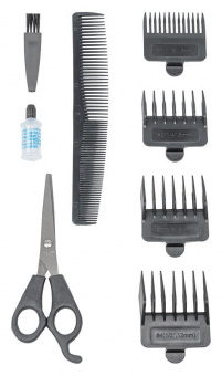 Машинка для стрижки Galaxy Line GL 4107 черный 15Вт (насадок в компл:4шт) от магазина РЭССИ