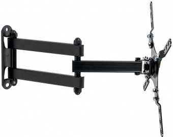 Кронштейн для телевизора Kromax DIX-13 черный 15"-42" макс.20кг настенный поворотно-выдвижной и наклонный от магазина РЭССИ