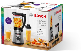 Блендер стационарный Bosch VitaPower Serie 4 MMB6384M 1200Вт черный/нержавеющая сталь от магазина РЭССИ
