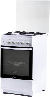 Плита Газовая Flama N FG 24237 W белый (стеклянная крышка) реш.сталь от магазина РЭССИ