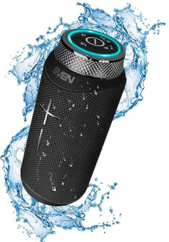 Колонка порт. Sven АС PS-280 черный 12W 2.0 BT 10м 2400mAh (SV-020521) от магазина РЭССИ