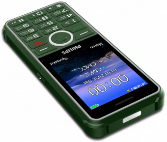 Мобильный телефон Philips E2301 Xenium 32Mb зеленый моноблок 2Sim 2.8" 240x320 Nucleus 0.3Mpix GSM900/1800 MP3 FM microSD от магазина РЭССИ