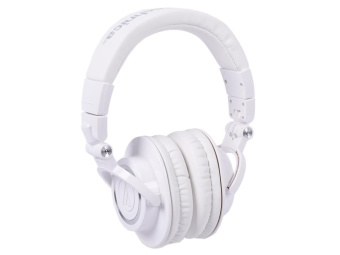 Наушники мониторные Audio-Technica ATH-M50X 1.2м белый проводные оголовье (15117335) от магазина РЭССИ