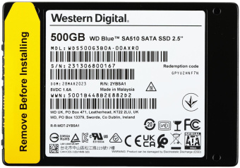 Накопитель SSD WD SATA-III 500GB WDS500G3B0A Blue 2.5" от магазина РЭССИ