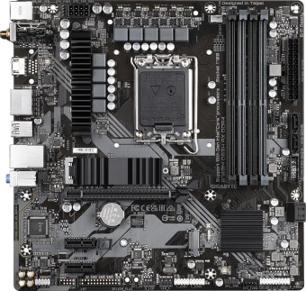 Материнская плата Gigabyte B760M DS3H AX DDR4 Soc-1700 Intel B760 4xDDR4 mATX AC`97 8ch(7.1) 2.5Gg RAID+HDMI+DP от магазина РЭССИ