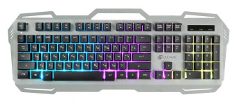 Клавиатура Оклик 747G FROZEN серый/черный USB Multimedia for gamer LED от магазина РЭССИ
