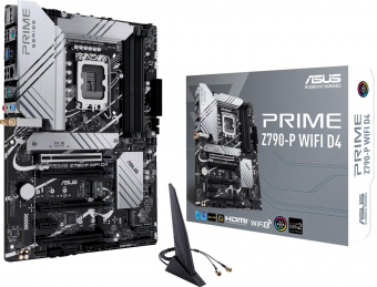 Материнская плата Asus PRIME Z790-P WIFI D4 Soc-1700 Intel Z790 4xDDR4 ATX AC`97 8ch(7.1) 2.5Gg RAID+HDMI+DP от магазина РЭССИ