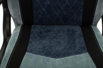 Кресло игровое Zombie VIKING 6 KNIGHT Fabric голубой с подголов. крестов. металл от магазина РЭССИ