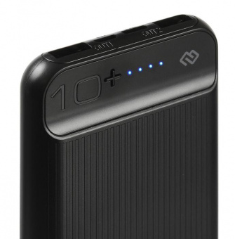 Мобильный аккумулятор Digma DG-10000-3U 10000mAh 3A 3xUSB черный (DG-10000-3U-BK) от магазина РЭССИ
