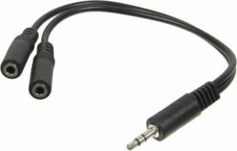 Адаптер аудио Ningbo 2xJack 3.5 (f)/Jack 3.5 (m) 0.2м. (JAAC170) от магазина РЭССИ