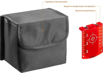 Нивелир лазерн. Kraftool 34640-2 цв.луч. красный 3луч. от магазина РЭССИ