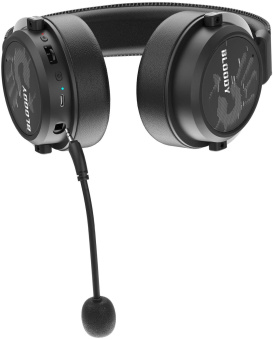 Наушники с микрофоном A4Tech Bloody MR590 Sports черный 1.5м мониторные BT/Radio/3.5mm оголовье (MR590 + WIRED/SPORT BLACK) от магазина РЭССИ