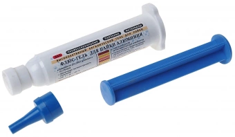 Флюс- гель для пайки алюминия 12мл в пром. шприце с дозатором  ВТО от магазина РЭССИ