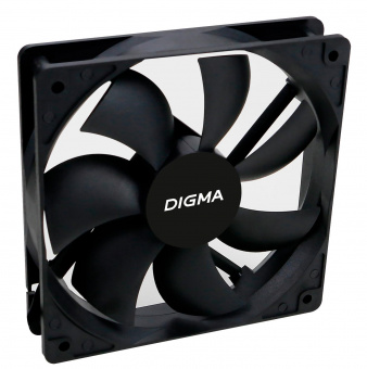 Вентилятор Digma DFAN-120-7 120x120x25mm 3-pin 4-pin (Molex)23dB 73gr Ret от магазина РЭССИ