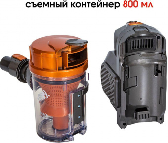 Пылесос ручной Supra VCS-1001 оранжевый/серый от магазина РЭССИ