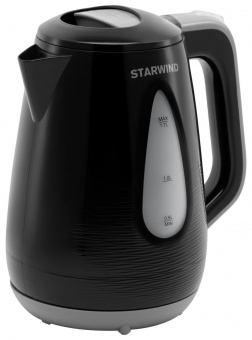 Чайник электрический Starwind SKP2316 1.7л. 2200Вт черный/серый (корпус: пластик) от магазина РЭССИ