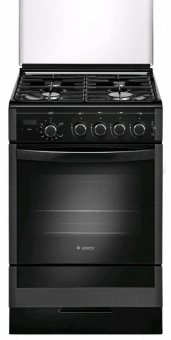 Плита Газовая Gefest ПГ 5300-03 0046 черный (стеклянная крышка) реш.чугун от магазина РЭССИ