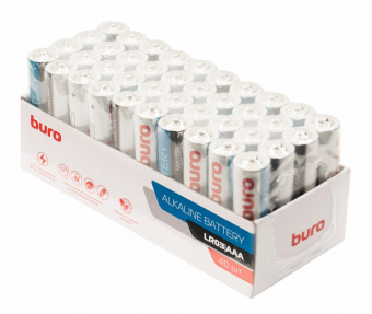 Батарея Buro Alkaline LR03 AAA (40шт) коробка от магазина РЭССИ