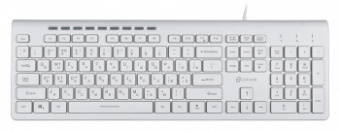 Клавиатура Оклик 490ML белый USB slim Multimedia LED от магазина РЭССИ