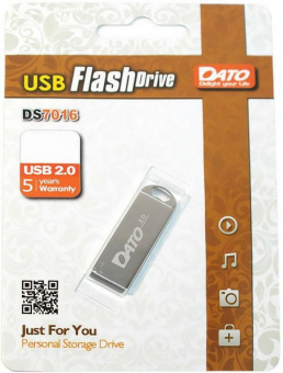 Флеш Диск Dato 32Gb DS7016 DS7016-32G USB2.0 серебристый от магазина РЭССИ