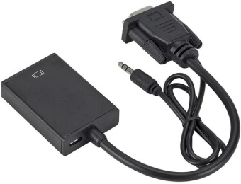 Переходник аудио-видео Premier 5-982-0.15 VGA (m)/HDMI (f)/Jack 3.5 (f) 0.15м. черный от магазина РЭССИ