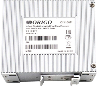 Коммутатор Origo OI3106P/60W OI3106P/60W/A1A (L2) 6x1Гбит/с 2SFP 4PoE+ 60W управляемый от магазина РЭССИ