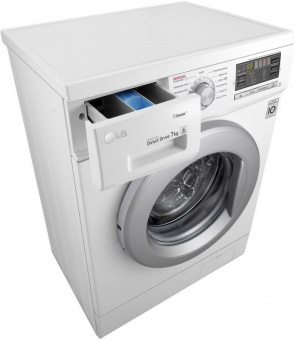 Стиральная машина LG F1296HDS1 класс: A загр.фронтальная макс.:7кг белый от магазина РЭССИ