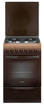 Плита Газовая Gefest ПГЭ 5102-02 0001 коричневый (металлическая крышка) реш.чугун от магазина РЭССИ