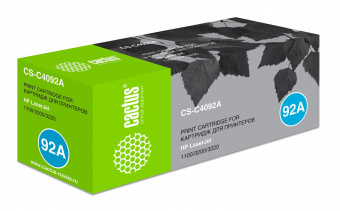 Картридж лазерный Cactus CS-C4092A C4092A черный (2500стр.) для HP LJ 1100/3200/3220 от магазина РЭССИ