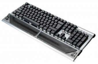 Клавиатура Оклик 980G HUMMER механическая серебристый/черный USB for gamer LED (подставка для запястий) (499580) от магазина РЭССИ