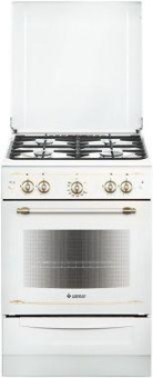 Плита Газовая Gefest ПГ 6100-02 0185 белый/золотистый (эмалированная крышка) реш.чугун от магазина РЭССИ