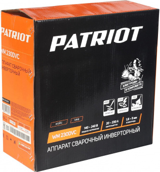 Сварочный аппарат Patriot WM230DVC инвертор ММА 10.7кВт (кейс в комплекте) от магазина РЭССИ