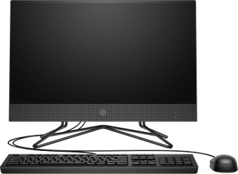 Моноблок HP 200 G4 21.5" Full HD i5 1235U (1.3) 16Gb SSD512Gb Iris Xe DVDRW CR FreeDOS GbitEth WiFi BT 65W клавиатура мышь Cam черный 1920x1080 от магазина РЭССИ