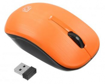 Мышь Оклик 525MW черный/оранжевый оптическая (1000dpi) беспроводная USB для ноутбука (3but) от магазина РЭССИ
