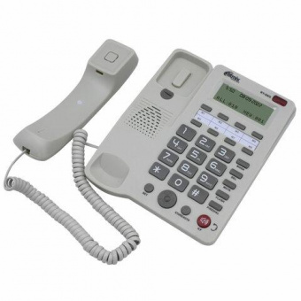 Телефон проводной Ritmix RT-550 белый/серый от магазина РЭССИ