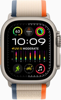 Смарт-часы Apple Watch Ultra 2 A2986 49мм OLED корп.титан Trial loop рем.оранжевый/бежевый разм.брасл.:130-180мм (MRF13LL/A) от магазина РЭССИ
