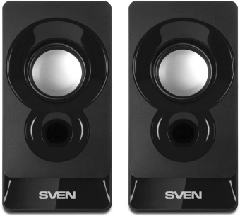 Колонки Sven 300 2.0 черный 6Вт от магазина РЭССИ