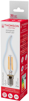 Лампа филам. Thomson Filament TH-B2336 7Вт цок.:E14 свеча 220B 6500K св.свеч.бел.хол. Tail Candle (упак.:1шт) от магазина РЭССИ