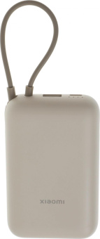 Мобильный аккумулятор Xiaomi BHR9072GL 10000mAh 22.5W 3A USB-A/USB-C бежевый от магазина РЭССИ