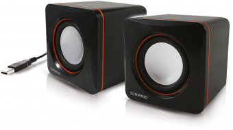 Колонки SunWind SW-SP100 2.0 черный 6Вт от магазина РЭССИ