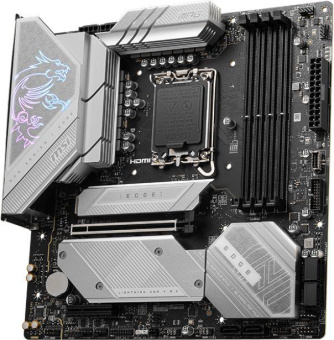 Материнская плата MSI MPG B760M EDGE TI WIFI Soc-1700 Intel B760 4xDDR5 mATX AC`97 8ch(7.1) 2.5Gg+HDMI+DP от магазина РЭССИ