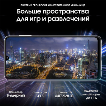 Смартфон Samsung SM-A225F Galaxy A22 64Gb 4Gb белый моноблок 3G 4G 2Sim 6.4" 720x1600 Android 11 48Mpix 802.11 b/g/n/ac NFC GPS GSM900/1800 GSM1900 TouchSc microSD max1024Gb от магазина РЭССИ