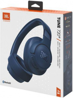 Гарнитура мониторные JBL Tune 720 BT 1.2м синий беспроводные bluetooth оголовье (JBLT720BTBLU) от магазина РЭССИ