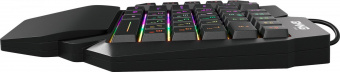 Игровой блок Оклик 705GK черный USB Multimedia for gamer LED (подставка для запястий) (1620882) от магазина РЭССИ